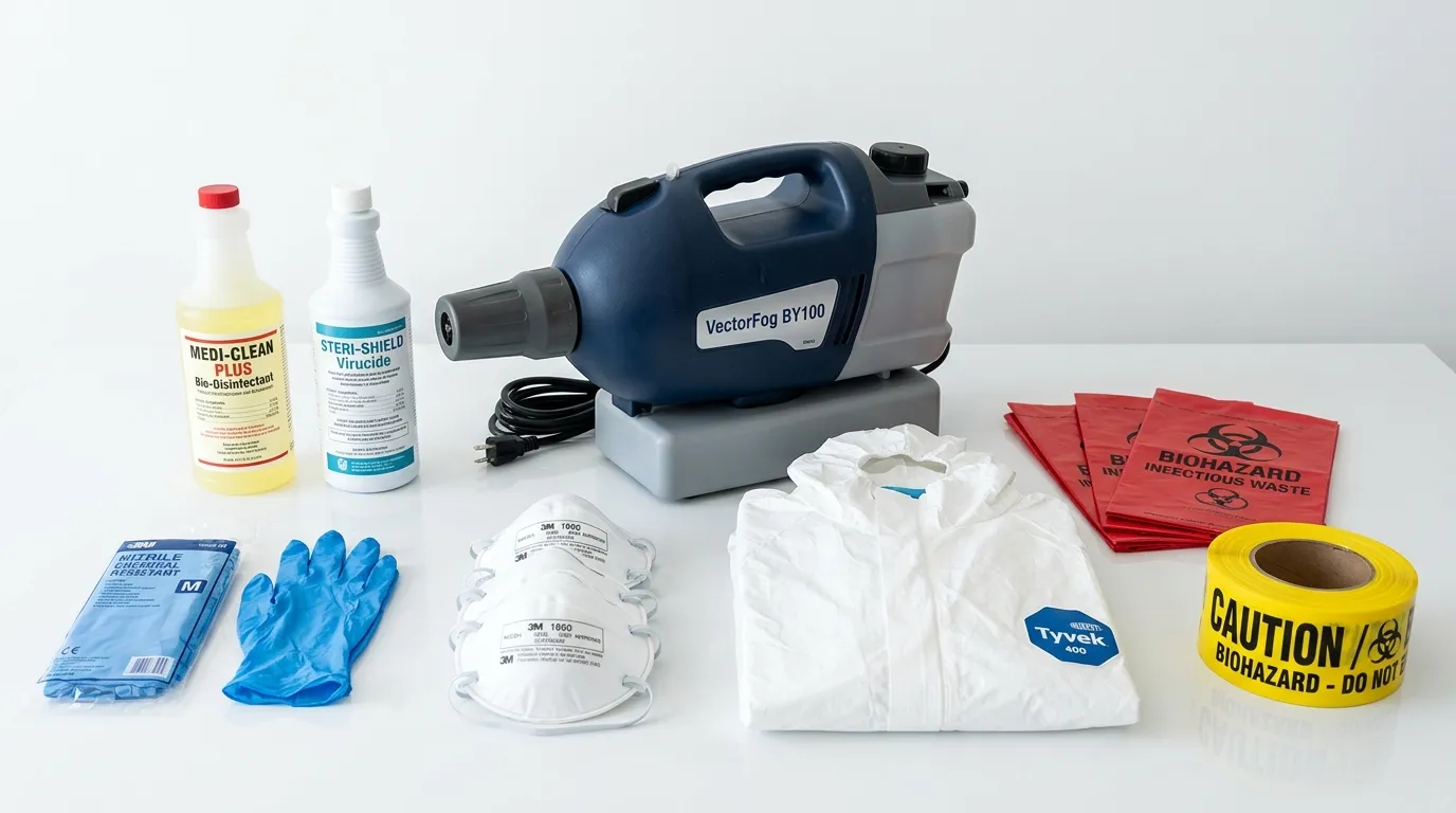 Professional biohazard remediation crew working in Hazleton